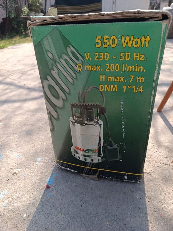 Насос новый водяной погружной Marina SXG 600 — 3