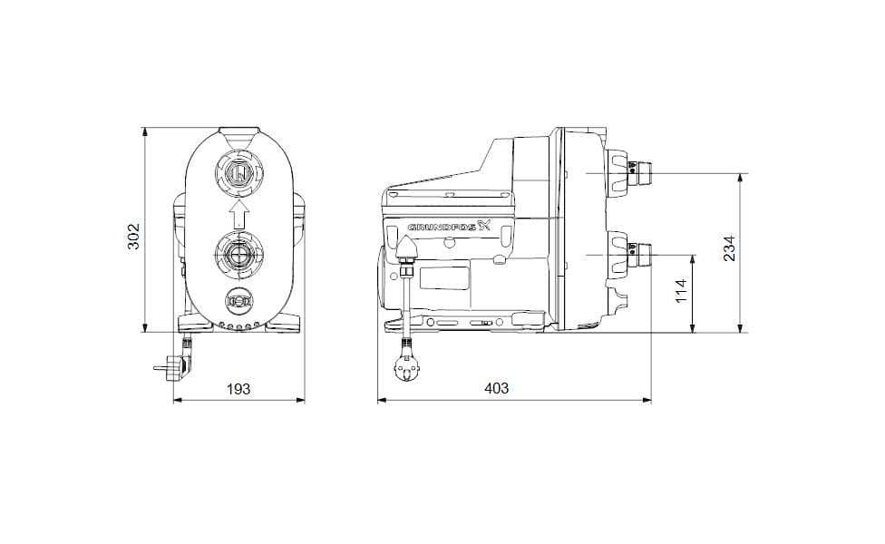 Насос повышения давления GRUNDFOS Scala 2 3-45 — 2