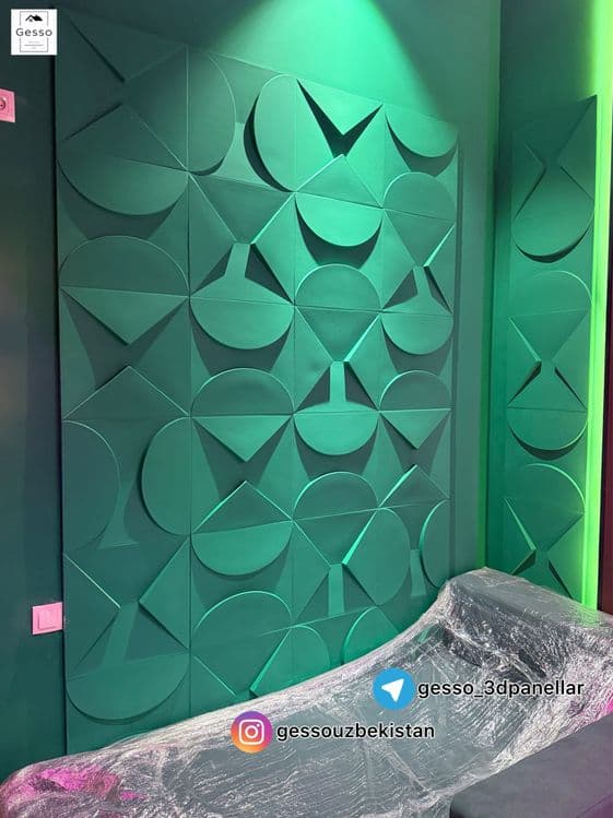 Гипсовый 3д панель ТРИАДА | gip 3d panel | decor | декор | aboy | абои — 10