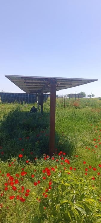 Aylanuvchi quyosh panel oʻrnatamiz Айланувчи куёш панел урнатамиз — 4