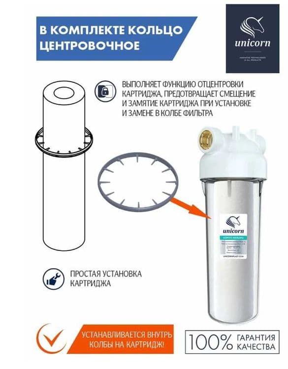 Магистральный фильтр для холодной воды Unicorn KSBP 3/4 — 9