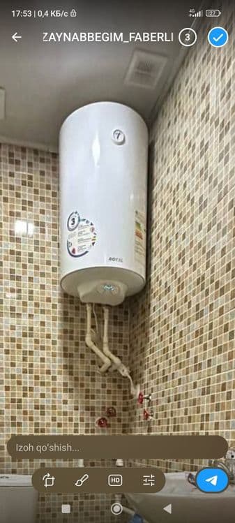 Ariston sotiladi narxi kelishiladi. Hajmi 80 litr. — 3