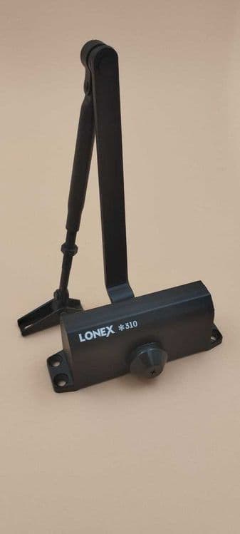 Доводчик дверной 310 LONEX от 15 до 60 кг цвет черный — 2