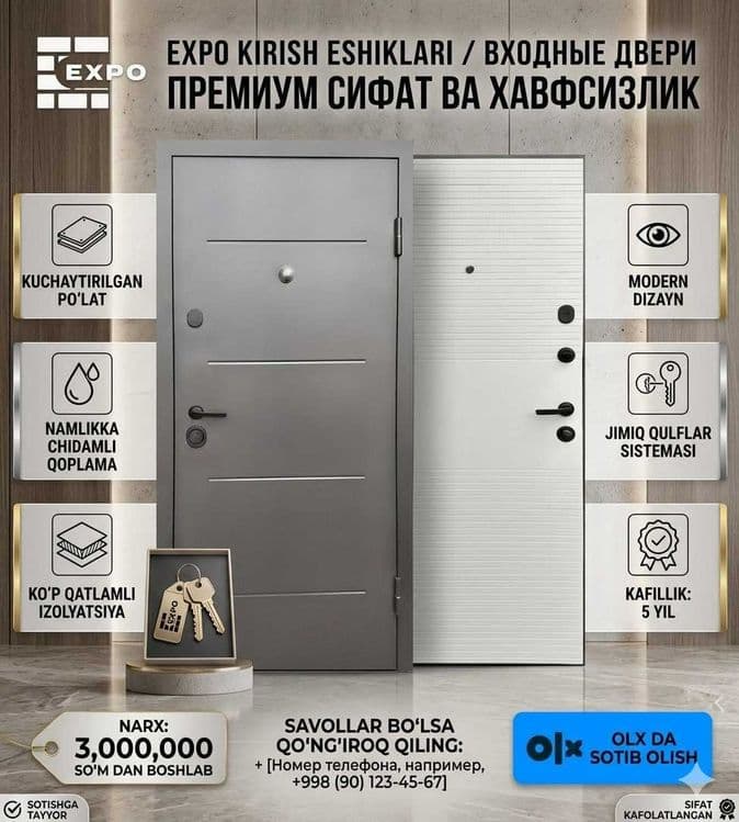 Входные двери | Темир эшиклар | Железные двери со склада — 2