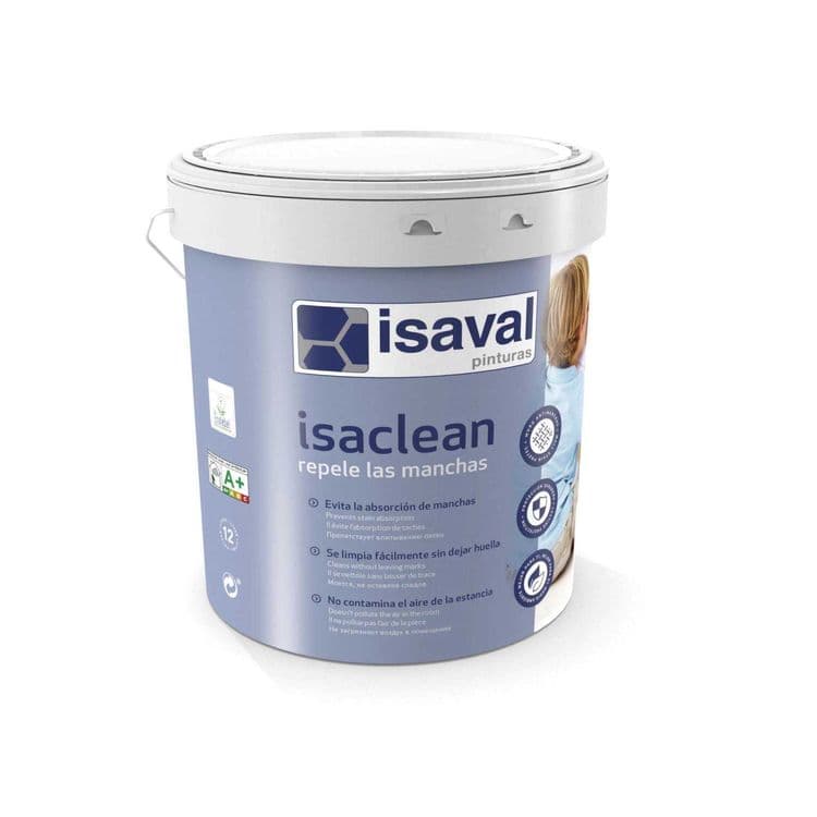 Супер-Моющаяся акриловая краска для интерьера из Испании "ISAVAL" — 1