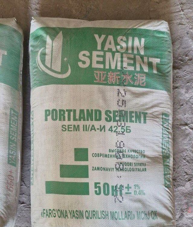 YASIN SEMENT 450 va 550 marka bor. Yetkazib beramiz — 2