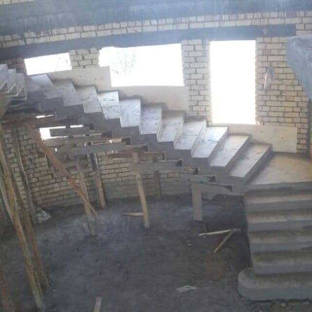Сифатли бетон лестница, ступенки — 16