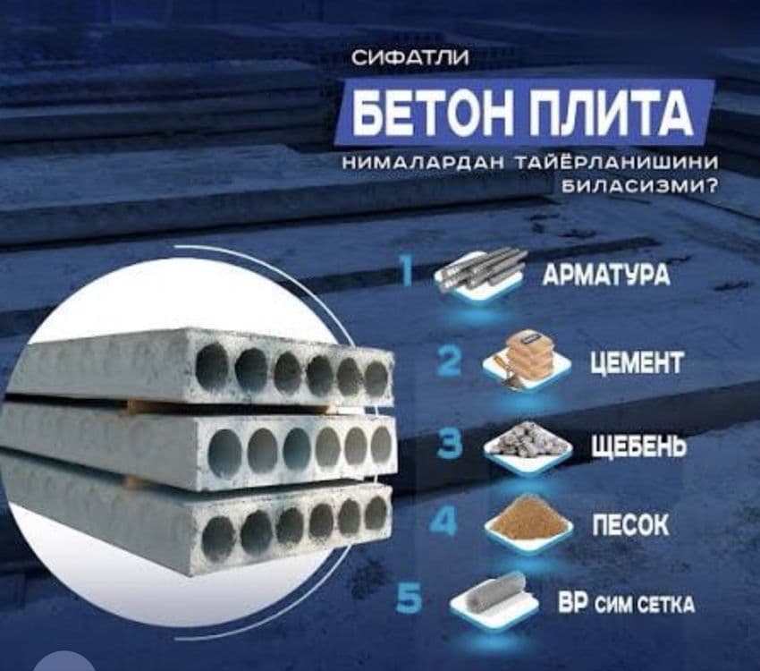 Beton plita armaturni plita ПК — 10