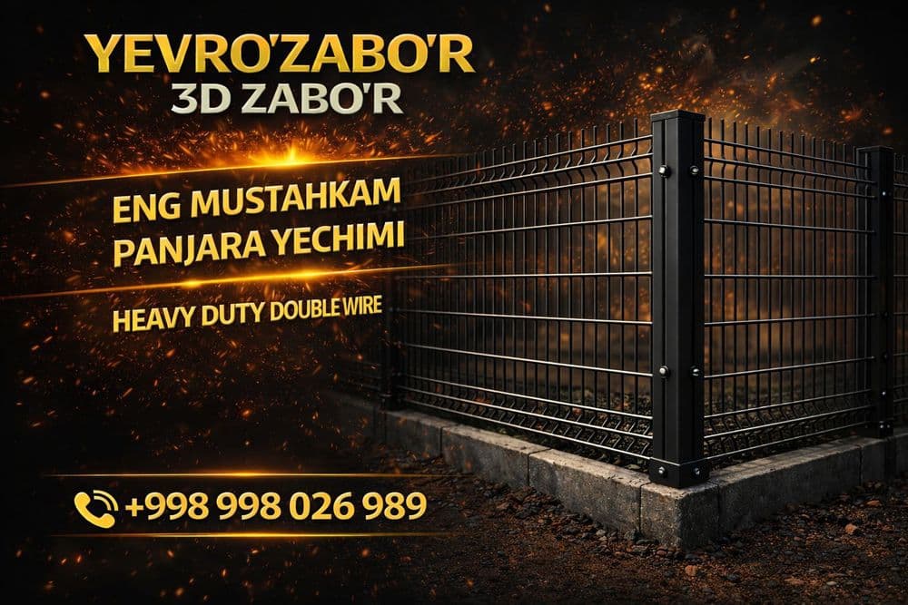 Yevro zabor 3 D sifatiga kafolat beramiz — 1