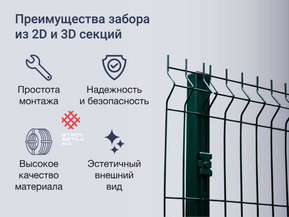 Evrozabor setka 3d yevrozabor optom Еврозабор сетка сварная — 2