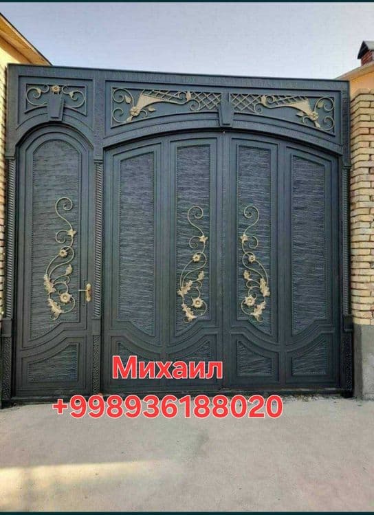 Temir darvoza Темир дарвоза Железные Металлические ворота — 6