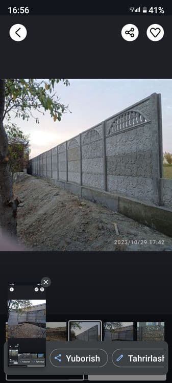 Йевро забор кулай нархда — 15
