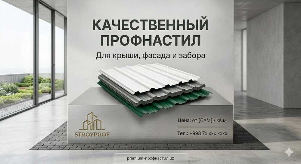 Profnastil hizmati tunika | профнастил туника — 5