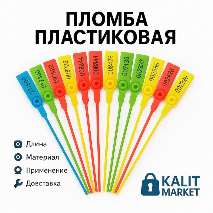 Контрольные пломбы пластиковые — защита от вскрытия — 1