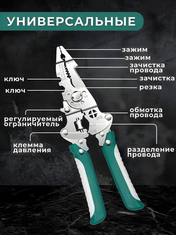 Плоскогубцы Профессиональные, Многофункциональные 16 в 1 — 3
