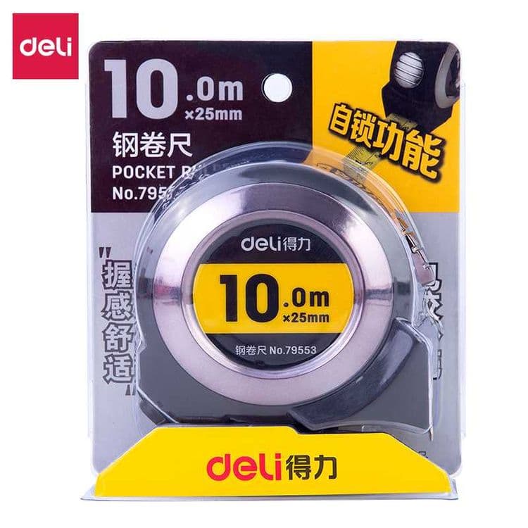 Рулетка измерительная 10м*19мм, Deli 79553 — 2