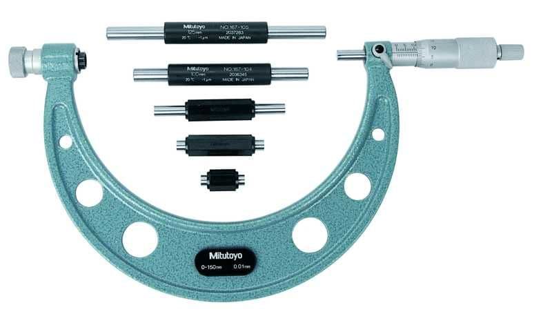 Микрометр MITUTOYO 104-135A 0-150мм со сменными пятками — 4