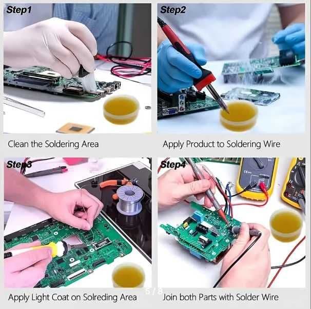 Паяльная паста Solder Paste JYD - для пайки и ремонта электроники — 8
