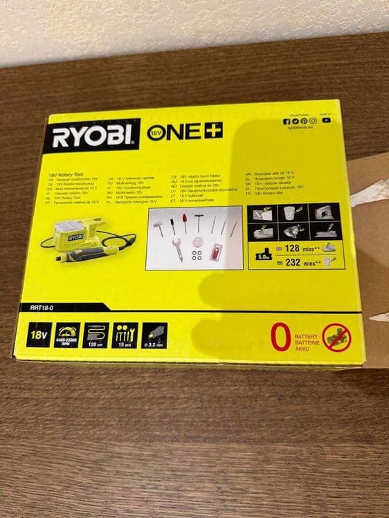 Ryobi ONE+ RRT18-0 Rotary Tool 18V — 3