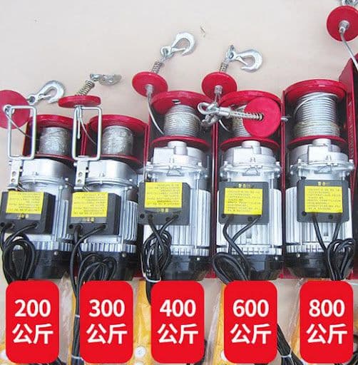 Электрическая лебедка тельфер 220V 300кг 600кг 800кг 1000кг 1200кг — 4