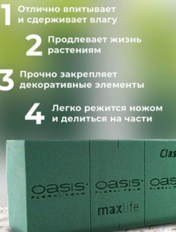 Губка для цветов (Oasis) — 2