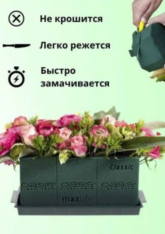 Губка для цветов (Oasis) — 3