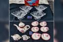 Кофейный сервиз "Мадонна",Япония и Хрустальные вазочки