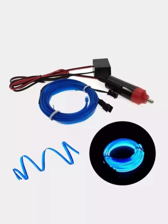 Avtomobil uchun moslashuvchan neon tasma Malibu 3 metr — 1