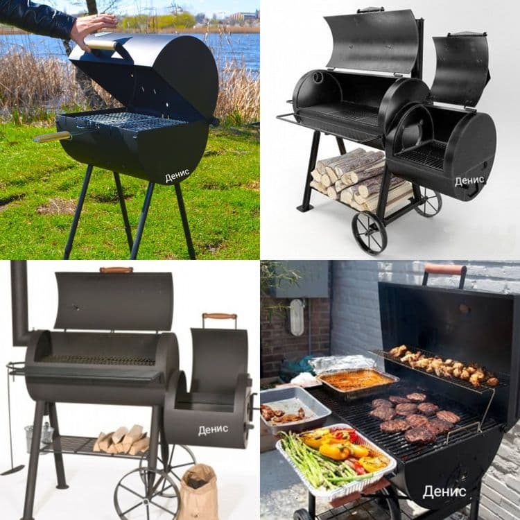 Мангал барбекю bbq шашлычницу смокер гриль очаг казан под камин — 5