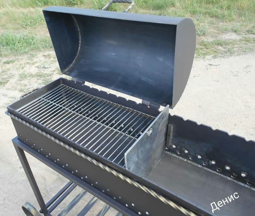Мангал барбекю bbq шашлычницу смокер гриль очаг казан под камин — 6