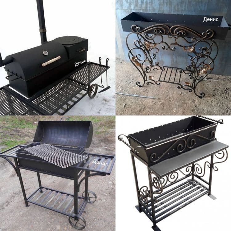 Мангал барбекю bbq шашлычницу смокер гриль очаг казан под камин — 8
