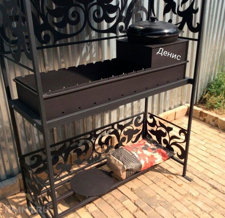 Мангал BBQ барбекю гриль шашлычницу очаг ворота решетки навес перила — 5