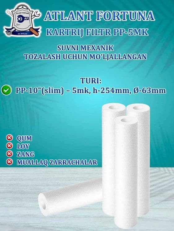 Suv uchun filtr, xonadon filtrlari uchun kartrij karterej kartrj filtr — 4