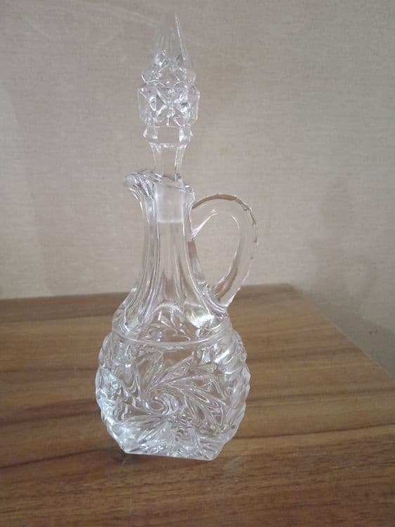 Винтажный хрустальный графин (круэт) с пробкой, 200 мл — 4