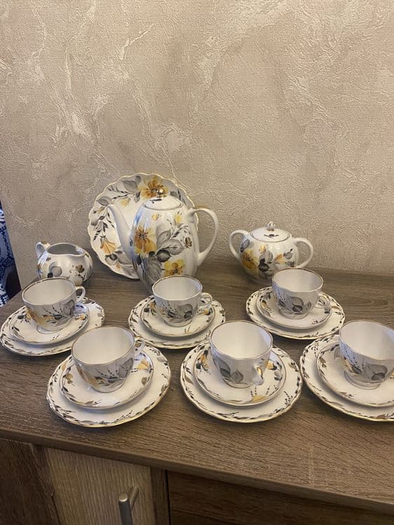 Винтажный кофейный сервиз ЛФЗ — 8