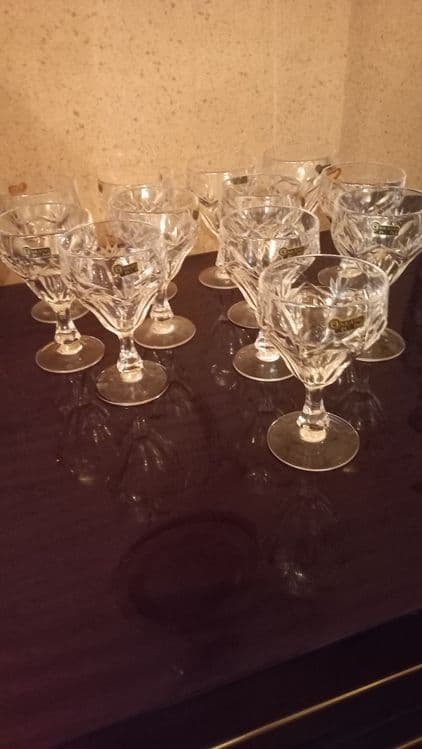Фужеры производство "KRISTAL" Югославия новые отличного качества 12 шт — 1