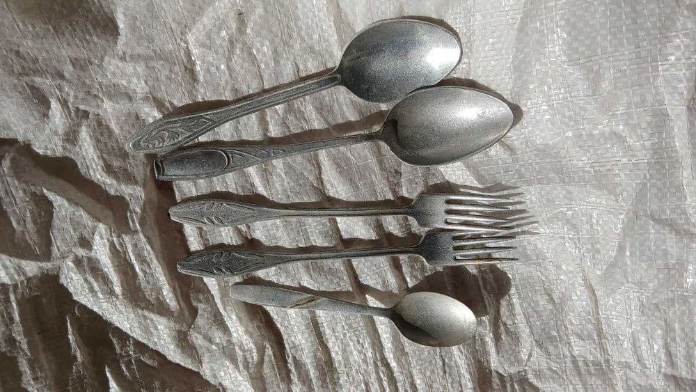 Алюминиевые ложки, вилки — 3
