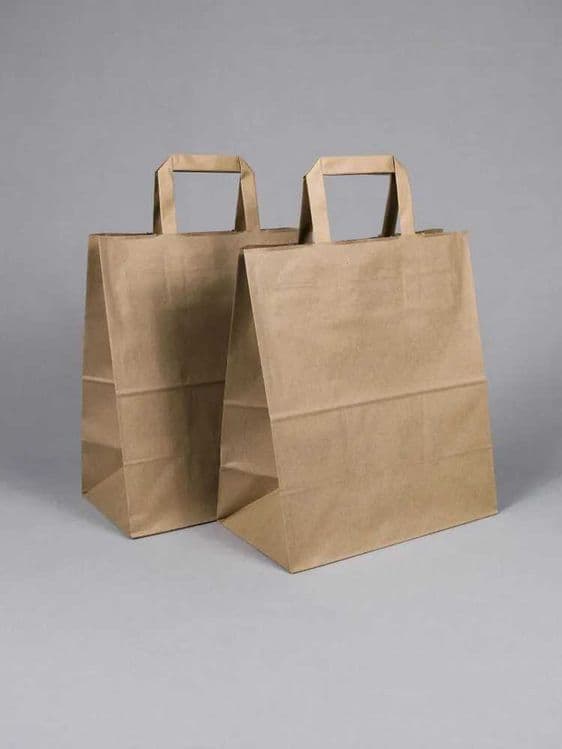 Крафт Пакет Угол Сомса Бумажный С Ручками Универсаль Kraft Paket Gumma — 1
