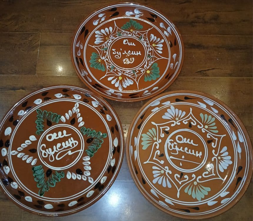 Большие, праздничные керамические ,узбекские ляганы — 2