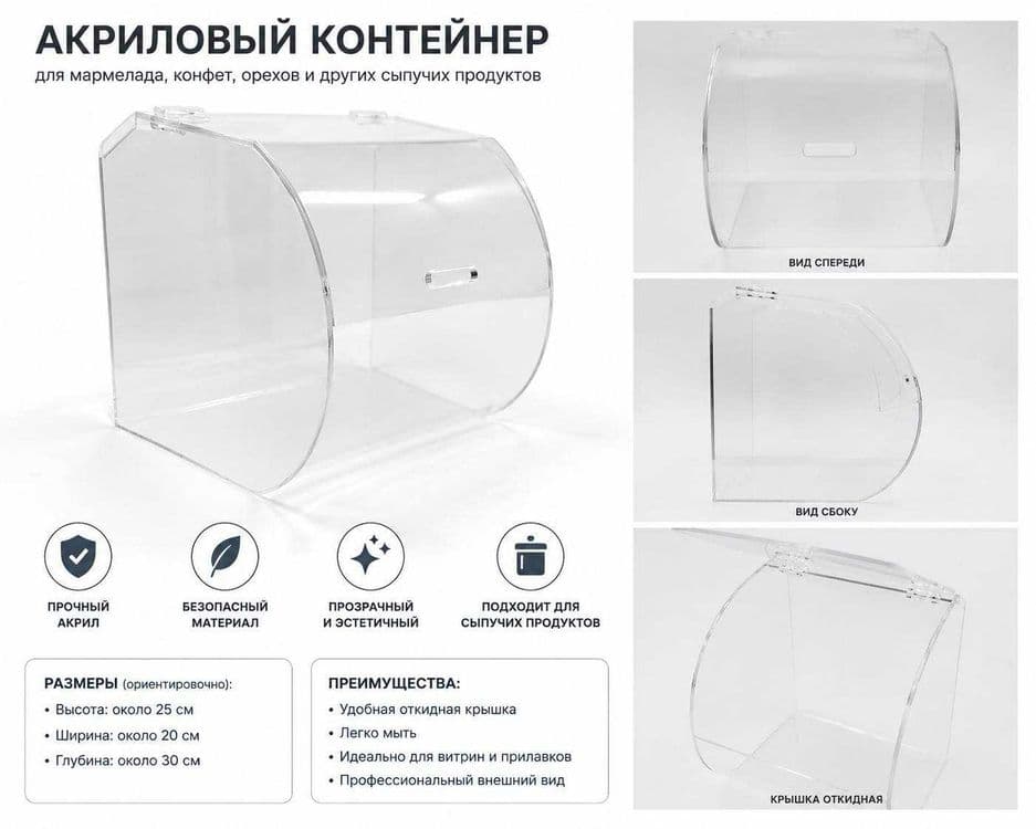Прозрачный диспенсер для сладостей — 1