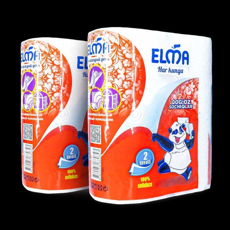 Бумажное полотенце Elma 2х-слойное 4 шт — 1