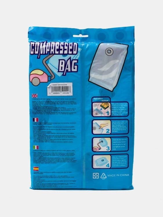 Вакуумный пакет-мешок для хранения вещей и одежды 80x130 см DU12C — 4