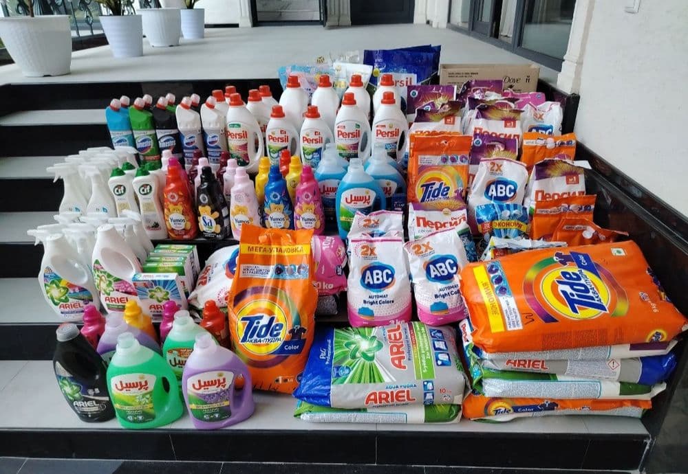 Kapsula Paroshok Shampun (Dastavka online shaxar boylab) Kopum Persil — 2