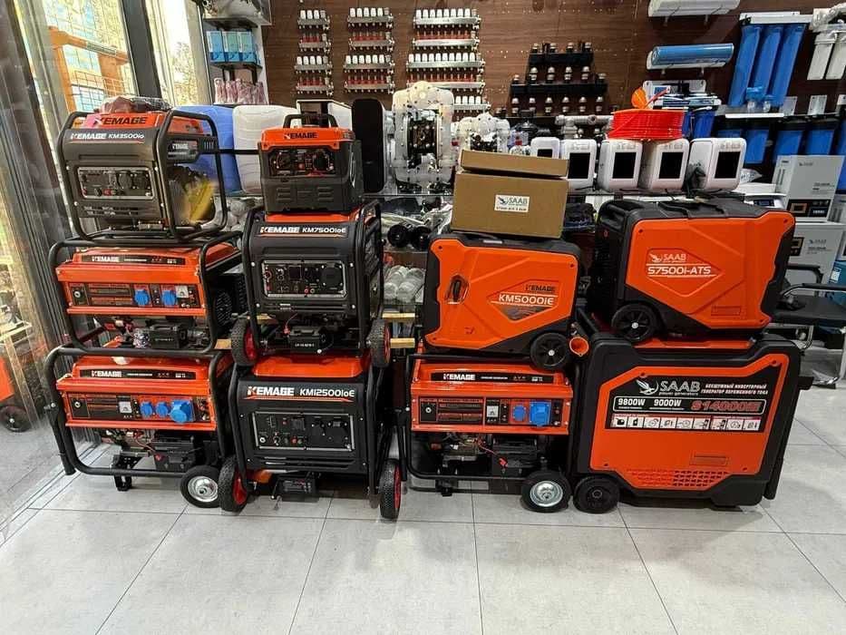 Генератор инвертор движок бесшумный generator kemage saab 4.5kw optom — 4