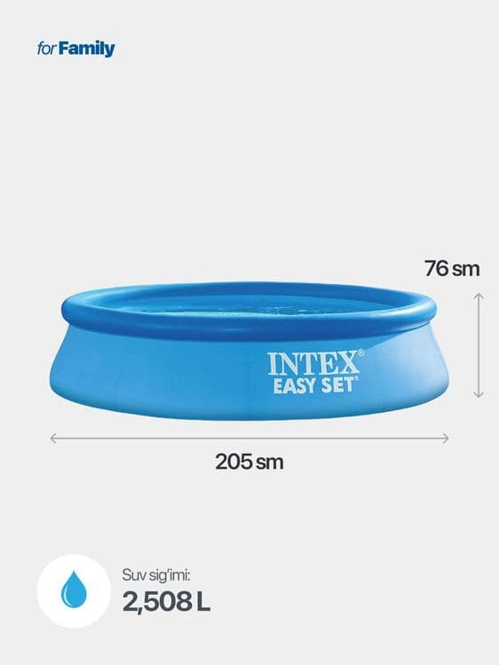 Ishiriladigan INTEX basseyn turli o'lchamda optom narxda, — 4