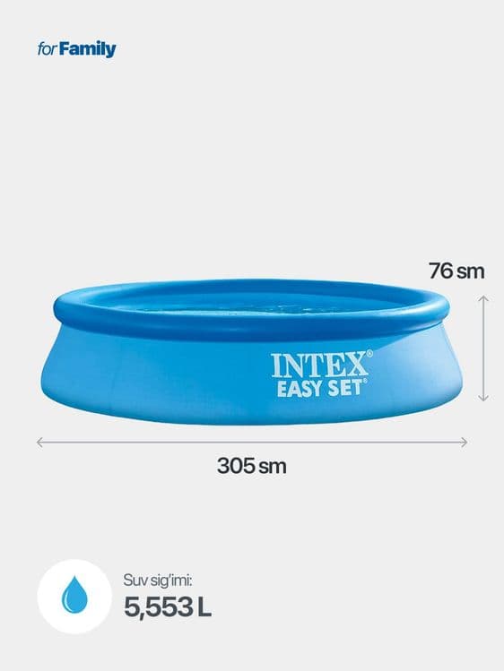Ishiriladigan INTEX basseyn turli o'lchamda optom narxda, — 5