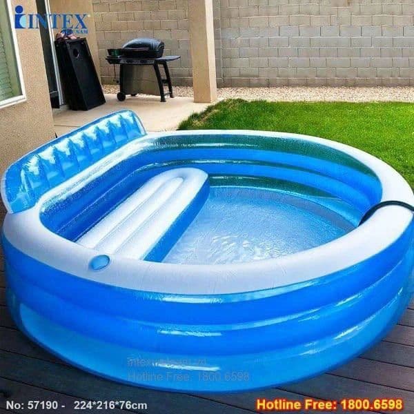 INTEX детский надувной бассейн 229×218 basseyn bolalar baseyni — 1