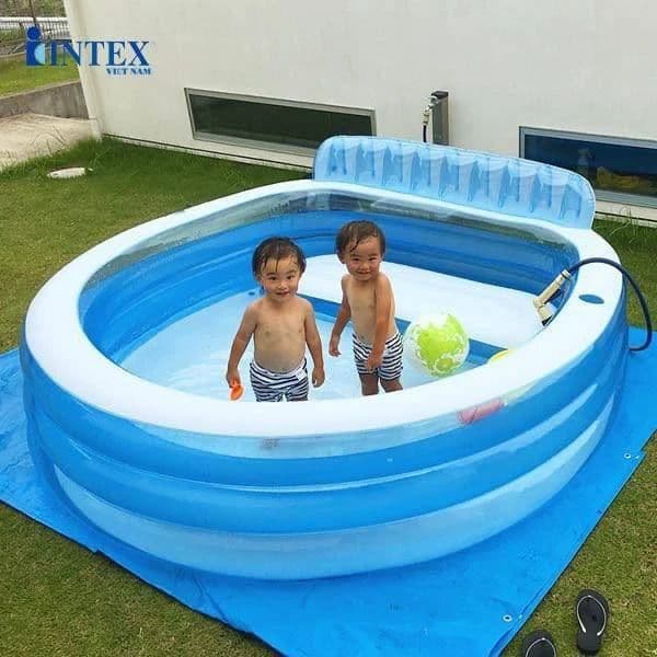 INTEX детский надувной бассейн 229×218 basseyn bolalar baseyni — 2