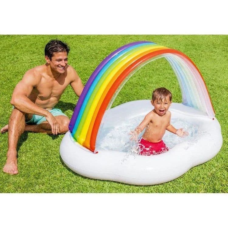 INTEX детский надувной бассейн 142×119 basseyn bolalar baseyni — 1