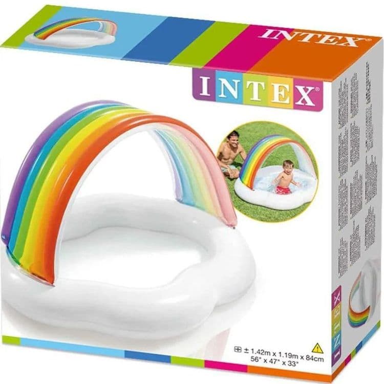 INTEX детский надувной бассейн 142×119 basseyn bolalar baseyni — 2